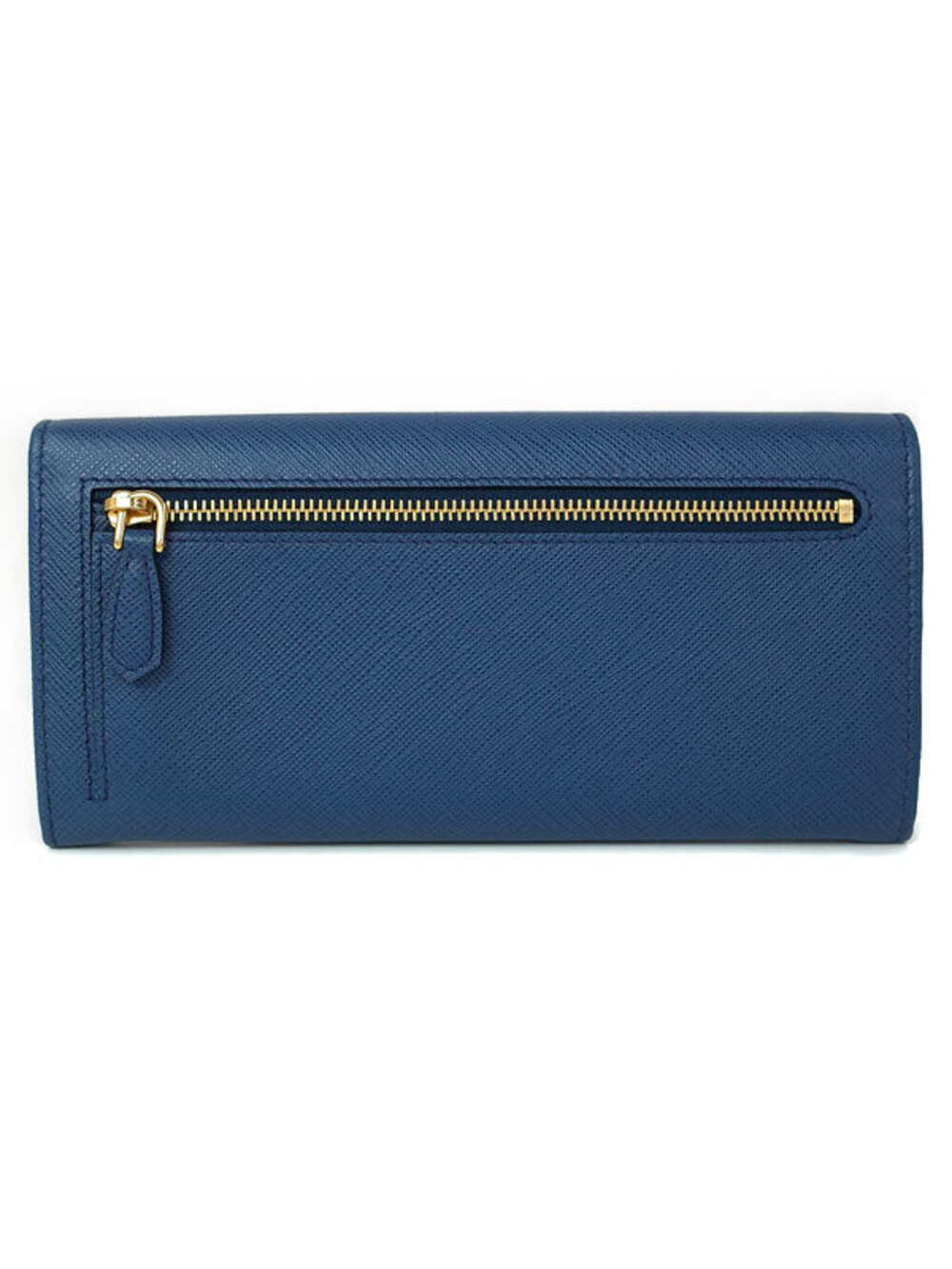 Prada Leather Saffiano Wallet Bi Long fold Black
